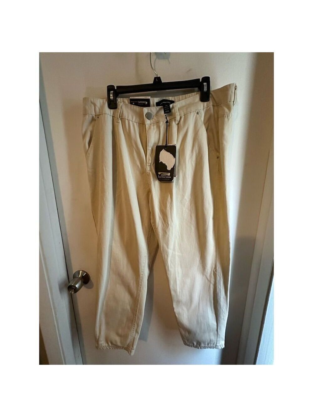 Who What Wear Women's Tapered Leg Pants Ivory Size 16 Casual